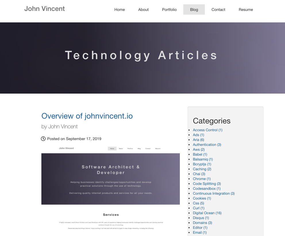 johnvincent.io Blog
