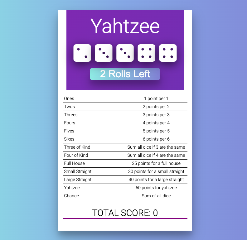 Yahtzee